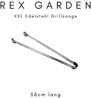 Rex Garden - Grillzange XXL 58 cm Edelstahl rostfrei